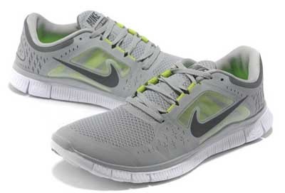 2013 Nike Free Run 5.0 V3 Mens Shoes Light Grey Green